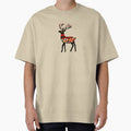 Geometric Reindeer Minimalist  Holiday Wildlife Design by gk-creations