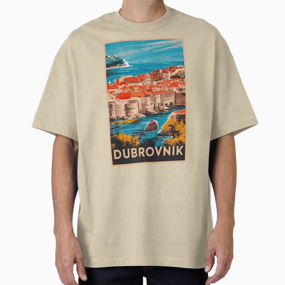 Dubrovnik Vintage Travel Poster by TravelerRat