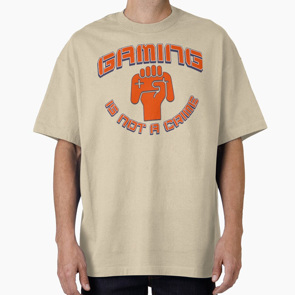 Gaming Is Not A Crime - Retro Controller Power Fist Gamer Design by Abaseen