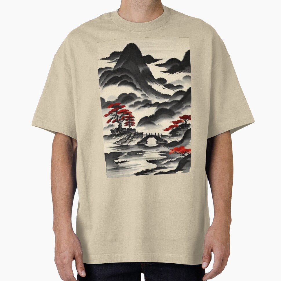 chinese landscape by Avril Rivers
