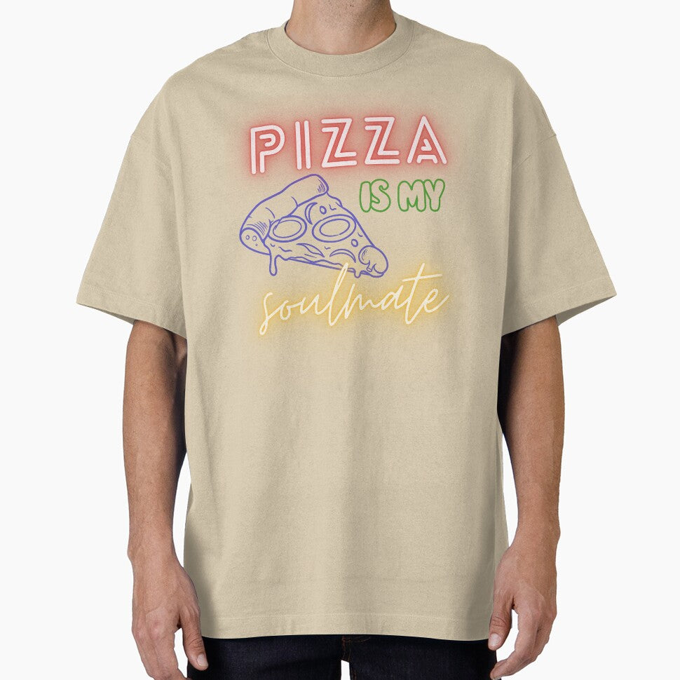 Pizza Is My Soulmate – Funny Pizza Lover Quote Design by Marszalotka