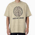 Create, Don’t Consume – Minimal Creative Brain Design by Nyrlexi Design