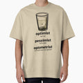 Optimist vs Pessimist vs Optometrist – Funny Dirty Glasses Joke Design by ThisIsDebbie