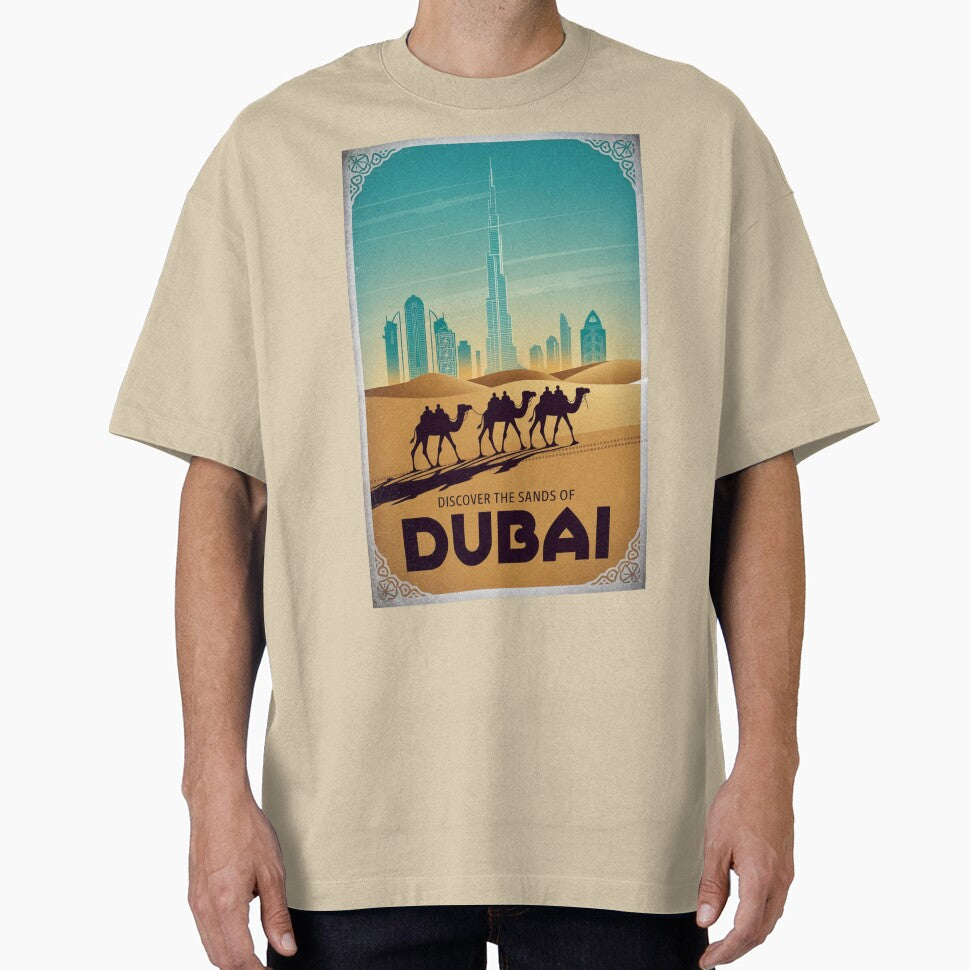 Dubai Vintage Travel Poster by TravelerRat