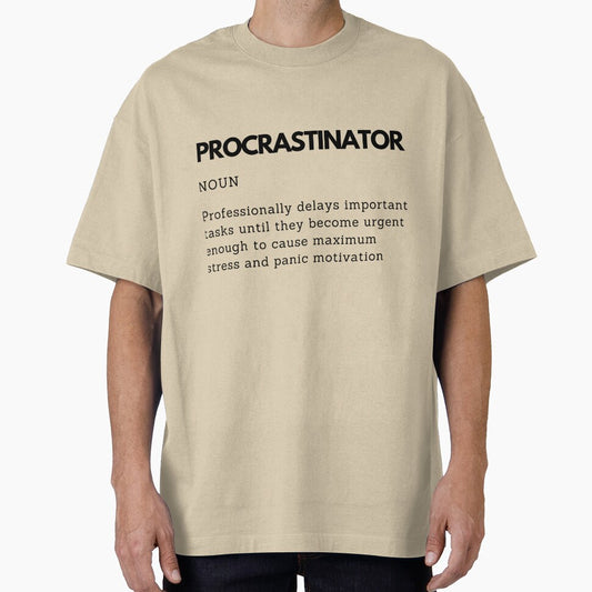 Professional Last Minute Procrastinator Definition by PakoArtStudio