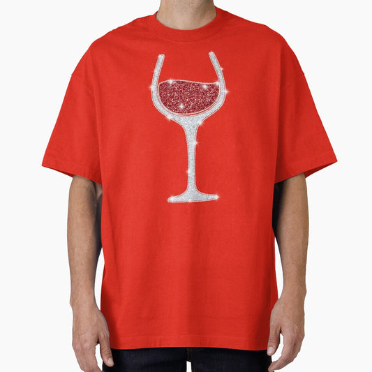 Burgundy Red Wine Glass, Funny Christmas T-Shirt by evaspark