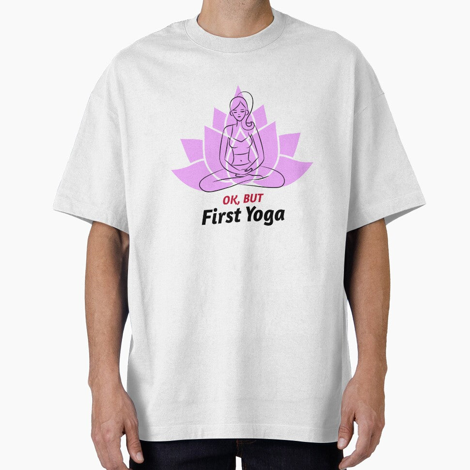 Yoga First / Namaste / Yoga Design / Girl Doing Yoga / Meditation / Yoga Lover by RedBoyShop