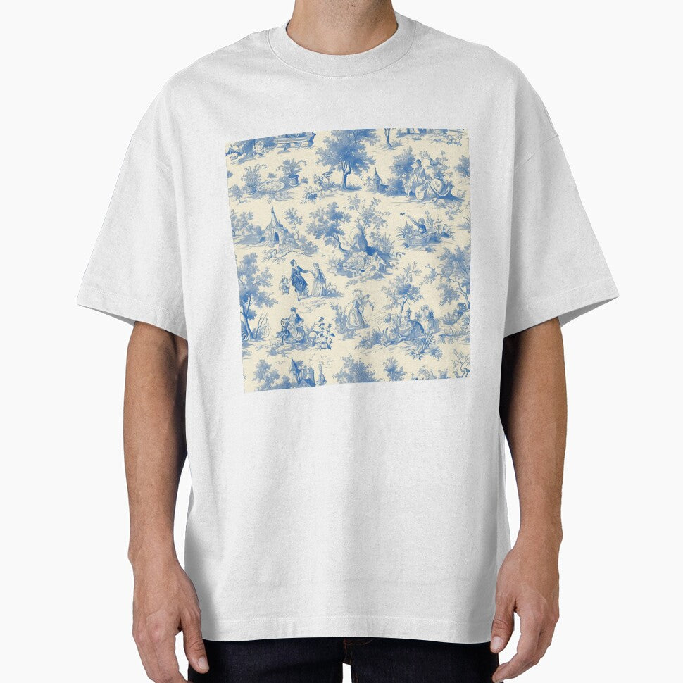 Blue French fabric pattern 001 by emilykang