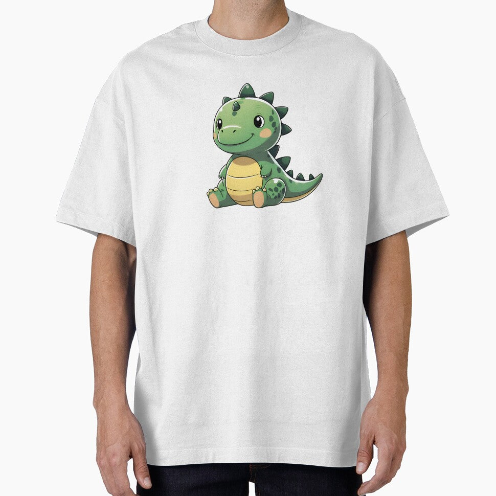 Cute Chibi Dinosaur Sitting Calmly by TAJSILVERLINE