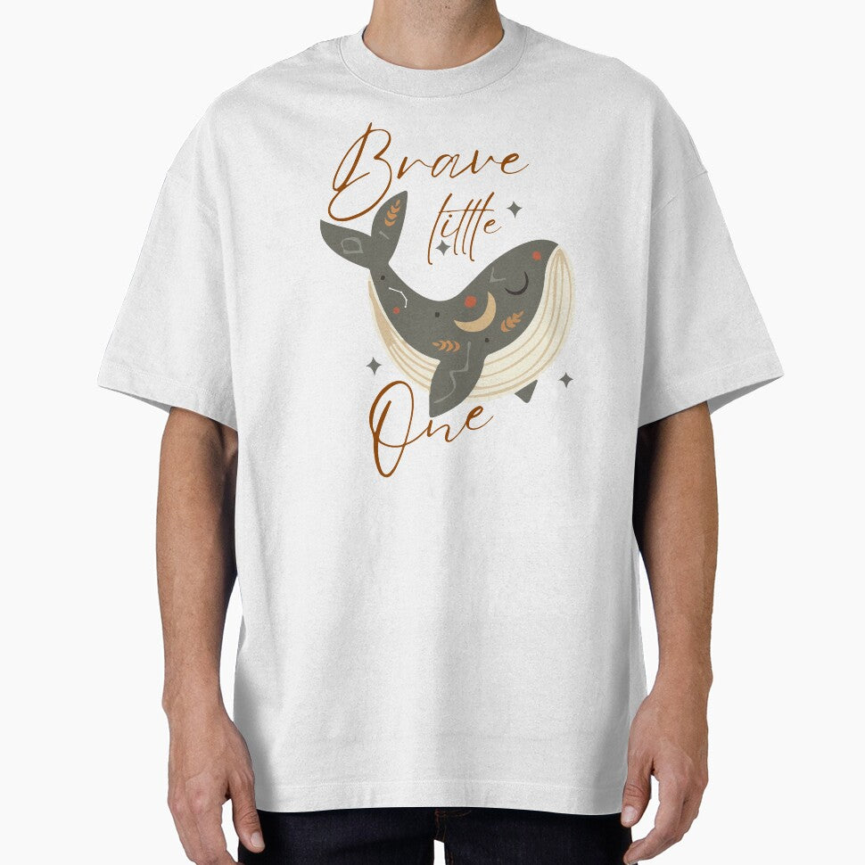 Boho Whale Brave Little One by Twist & Print