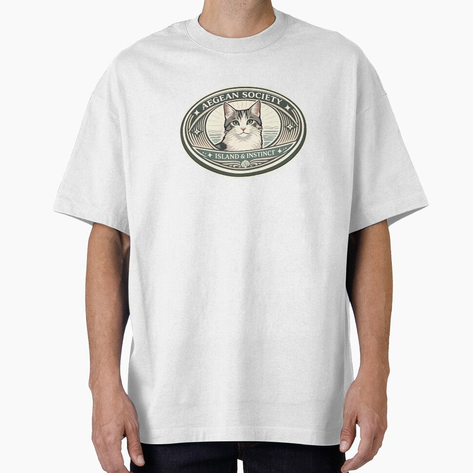 Aegean Society Vintage Cat Emblem by postmarkpaw