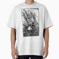 Vintage Kraken attacking ship illustration by monsterplanet