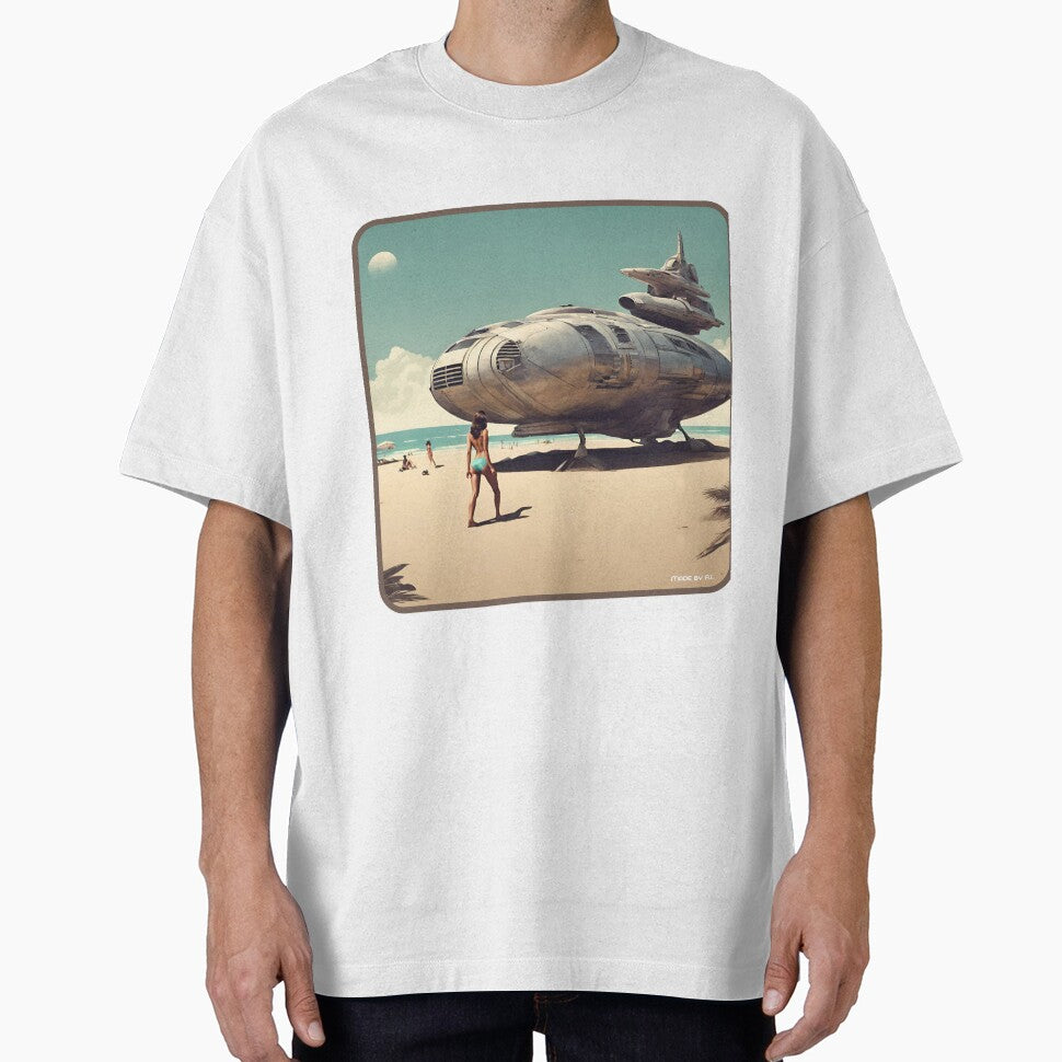 Sci fi Beach landing by Funktastic Designs