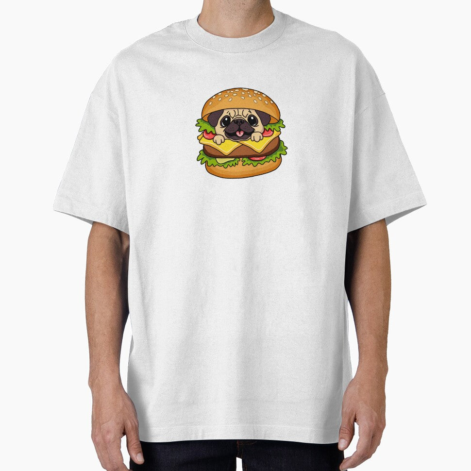 Burger Pug – Cute Cheeseburger Dog by Berdugotees