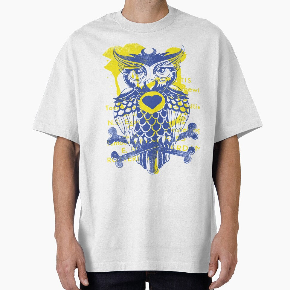 Creative Owl With Bones by leen12 Art Designs Prints