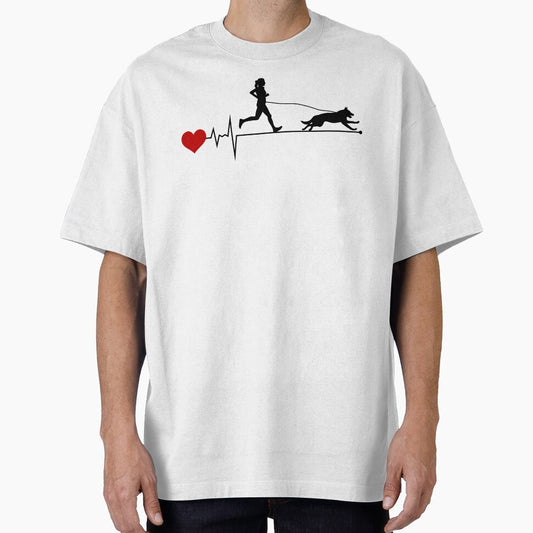 Canicross Trail Running Dog Sport Heartbeat Pulse by CuteDesigns1