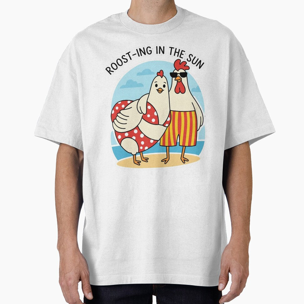 Roost-ing in the Sun – Funny Chicken Summer Pun by aiqdelicia