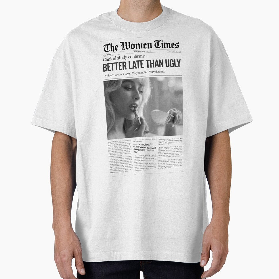 Satire Newspaper Better Late Than Ugly Women Times by GlowinUp Shop