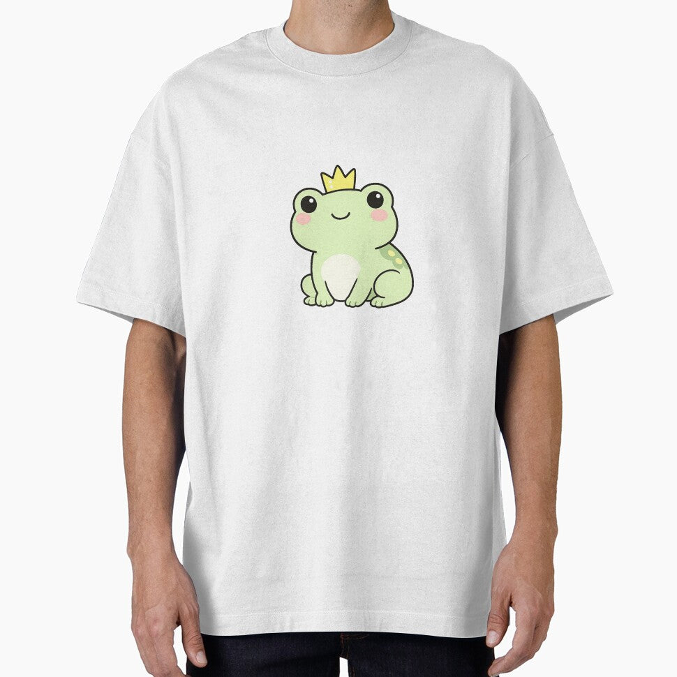 Kawaii Princess Frog – Cute Illustration with Crown by HeyHas