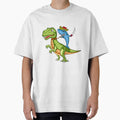 Cute Pirate Shark Riding Dinosaur T-Rex in The Kawaii Style by CreativeCranium