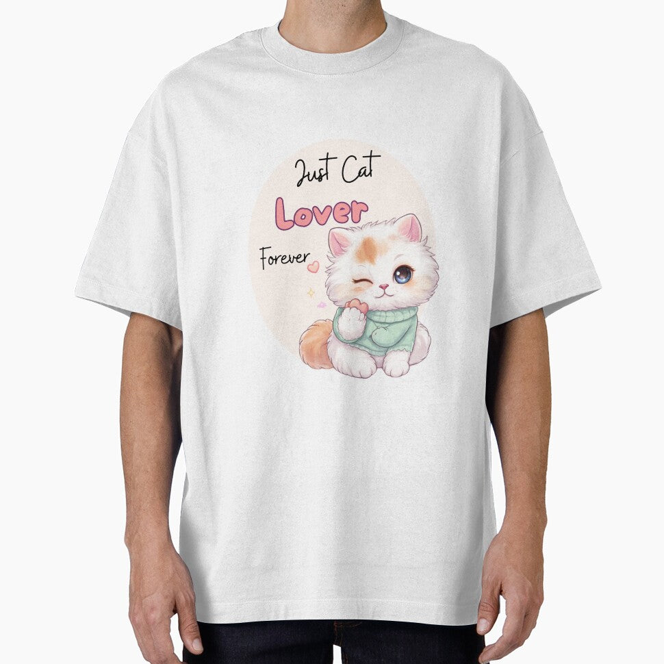 Just Cat Lover Forever| Cute Cat Lover Design by CuteVibesStudio
