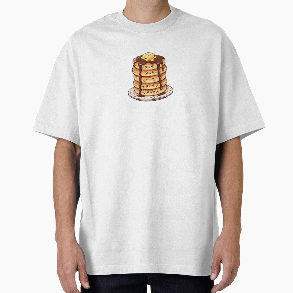 Chocolate Pancake Breakfast Stack Kawaii by redsharkuk