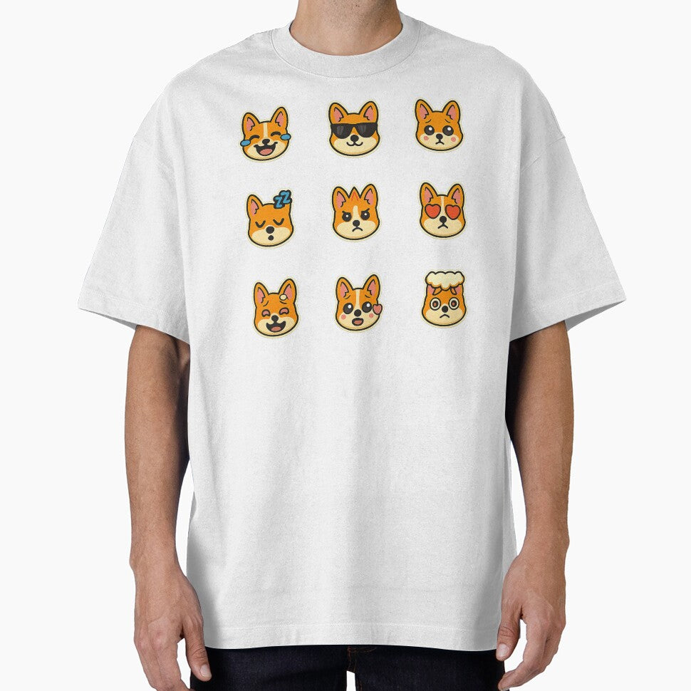 Cute Kawaii Corgi Emoji Set 3, Kawaii Corgi by graphic-genie