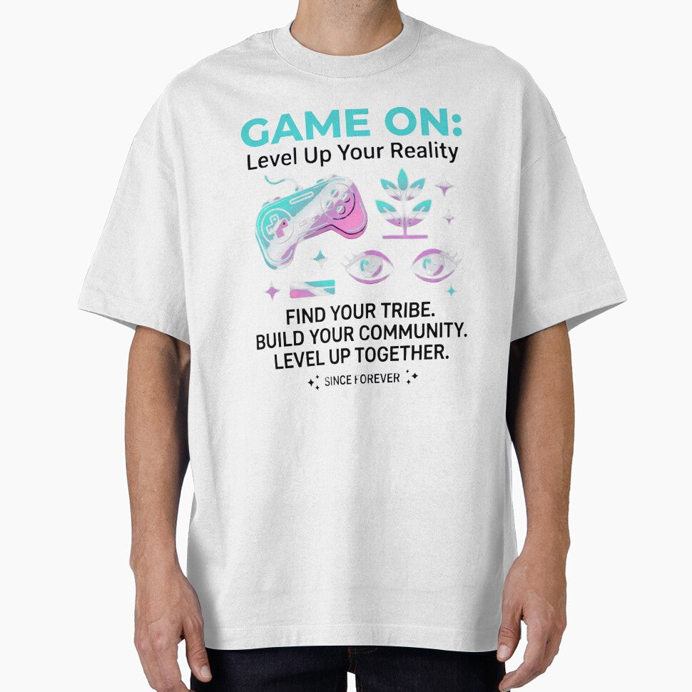 Game On Shirt, Level Up Your Reality Gaming T-Shirt, Video Game Lover Gift, Retro Gamer Tee, Aesthetic Gaming Apparel, Unisex Gamer Outfit by OlyvieArt
