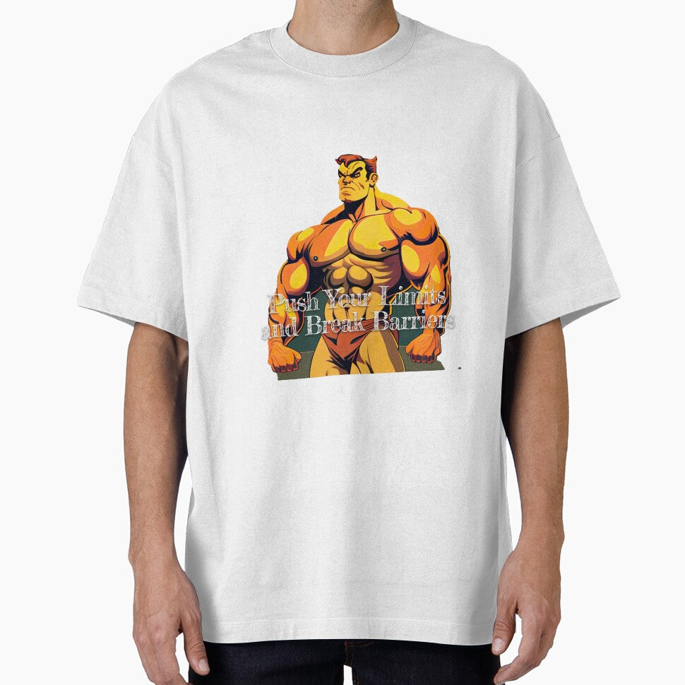 Push Your Limits and Break BarriersDesignBodybuilding Fitness Gym Workout Exercise Merch Print Design by tengamerx