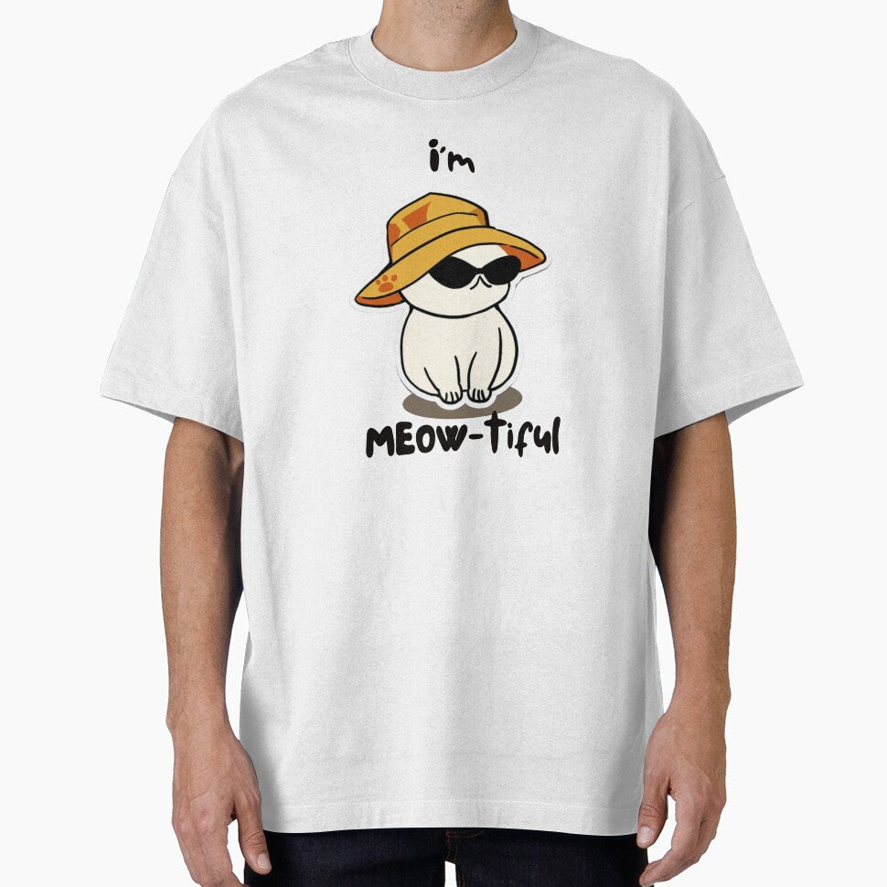 Animal Pun Cat MEOW-tiful by bububabuinc