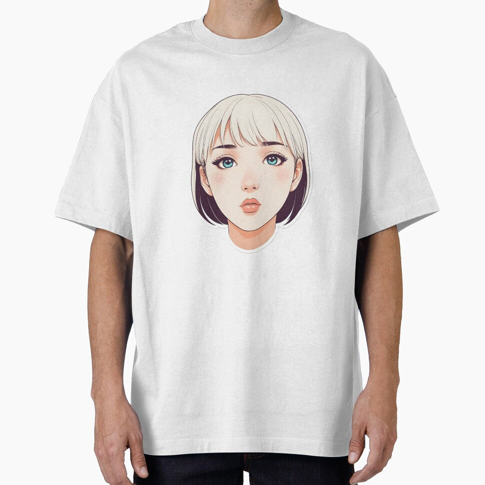 Minimal Anime Face cute girl– Expressive Minimalist Character Design by RELAX STATION