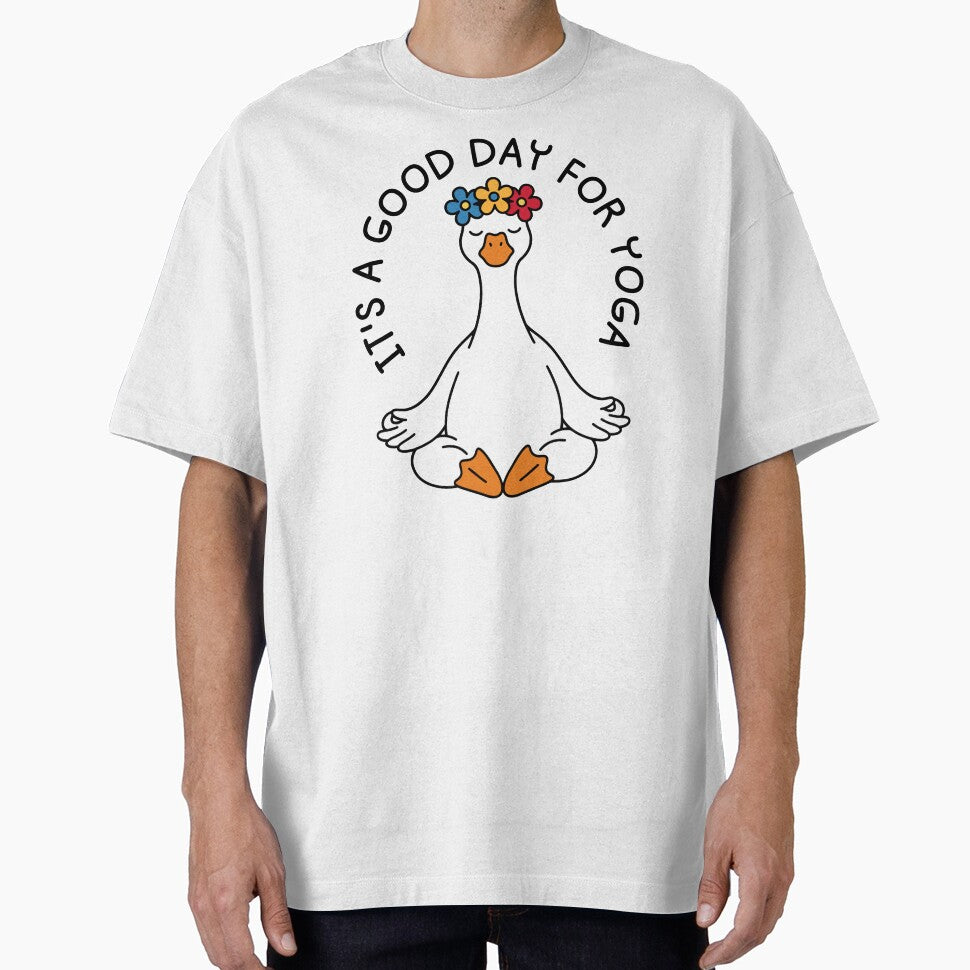 It's A Good Day For Yoga Funny International Yoga Day June 21 Cute Goose Yoga Lover by gunaone-design