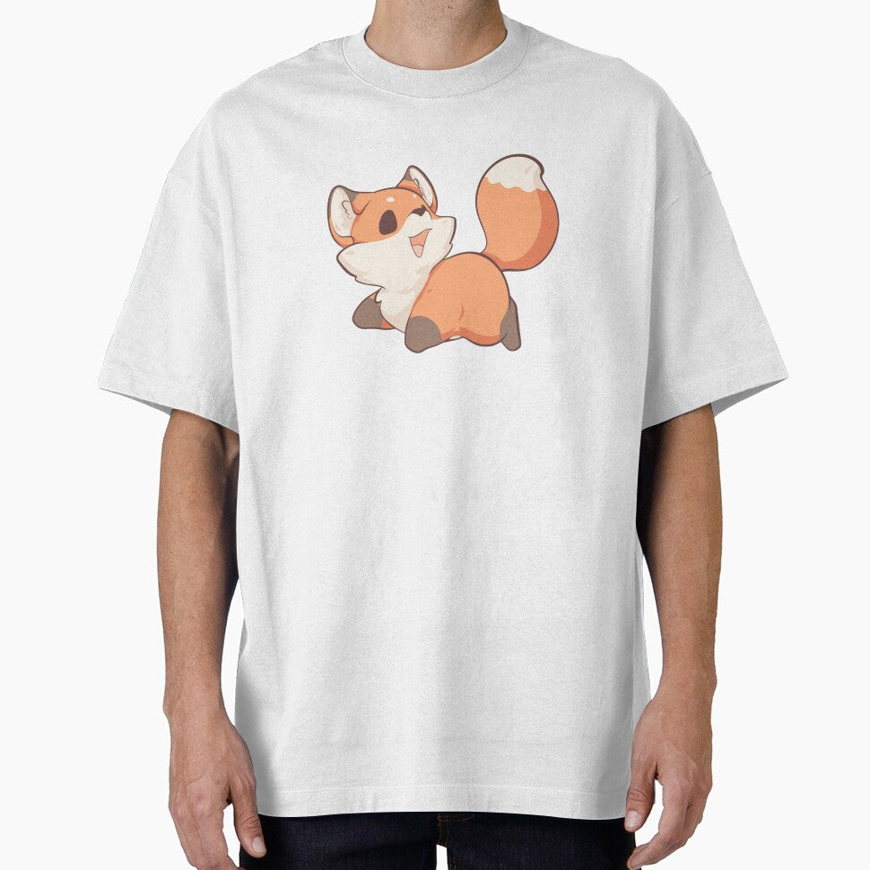 Cute kawaii Fox running and smiling by IKKawaii