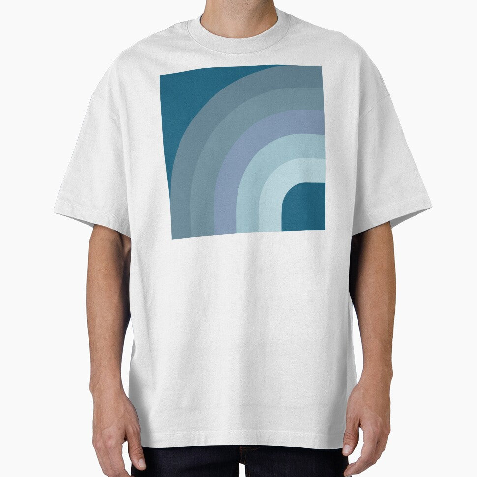 Mid Century Modern Rainbow - Blue gradient by JMgraphic