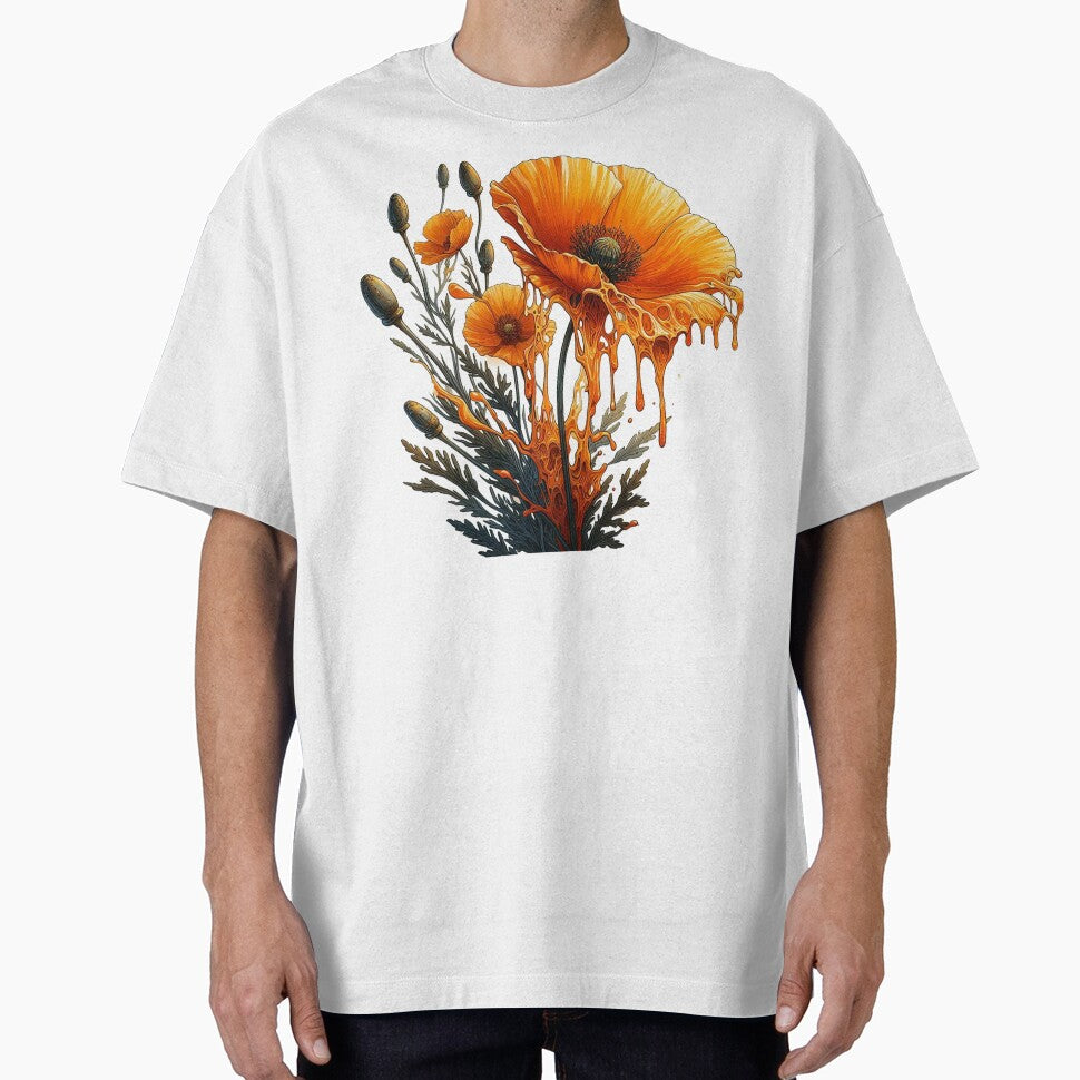 Watercolor Orange Flower by yunamaliskova