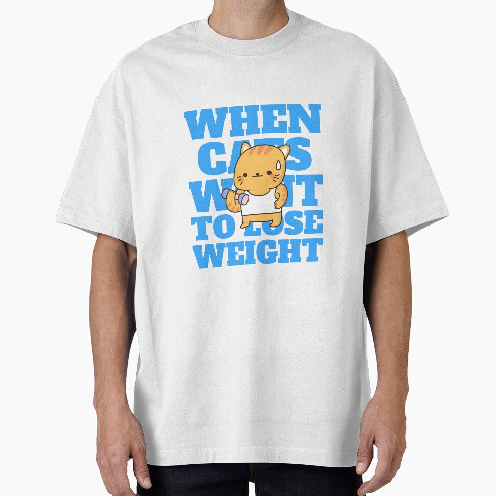 When cats want to lose weight tshirt by Eugenie974