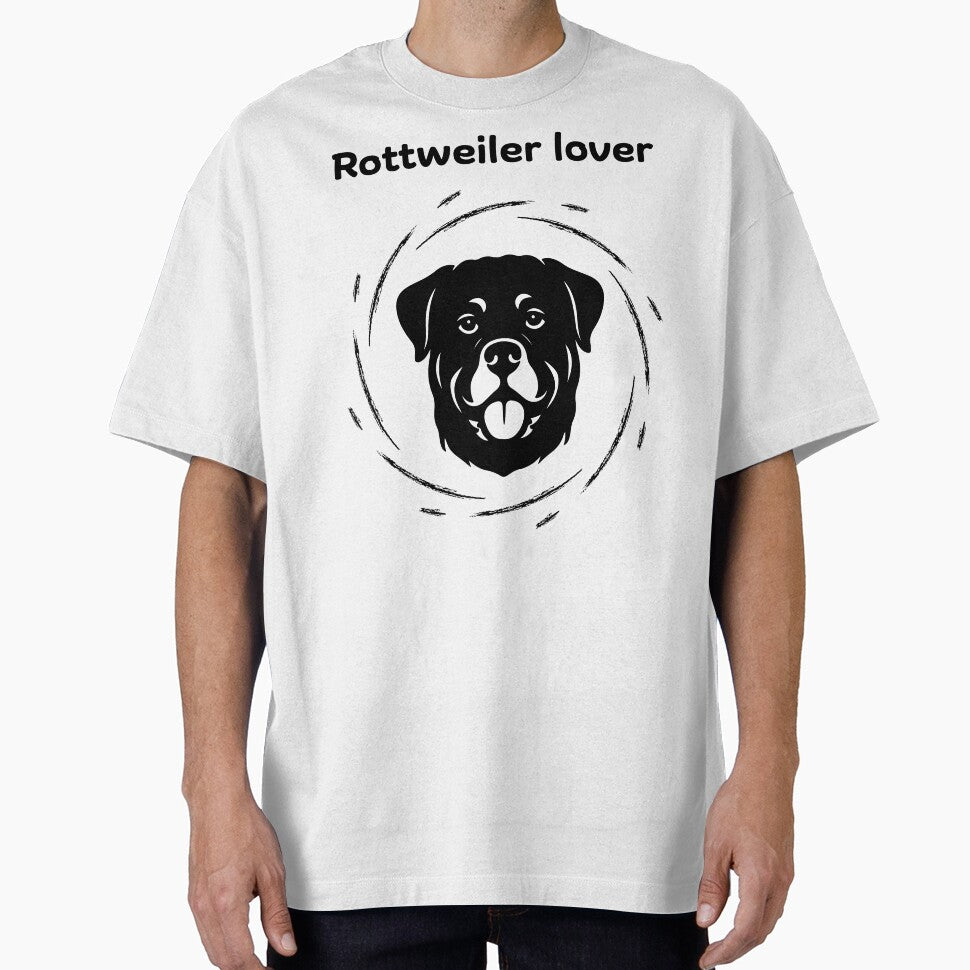 Rottweiler Lover T-Shirt – Silhouette Dog Shirt for Fans by SimpleUla