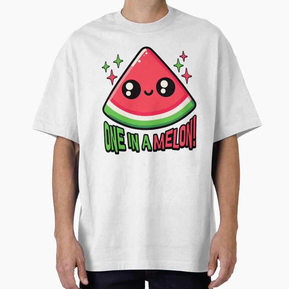 One In A Melon! Cute Watermelon Pun by PMCreative