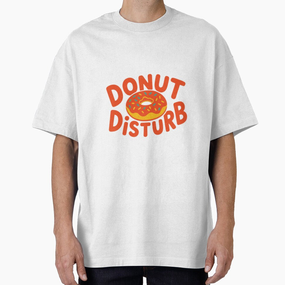Donut Disturb — Funny Food Pun Art | Retro Donut Illustration for Foodies by Colorful-Garden