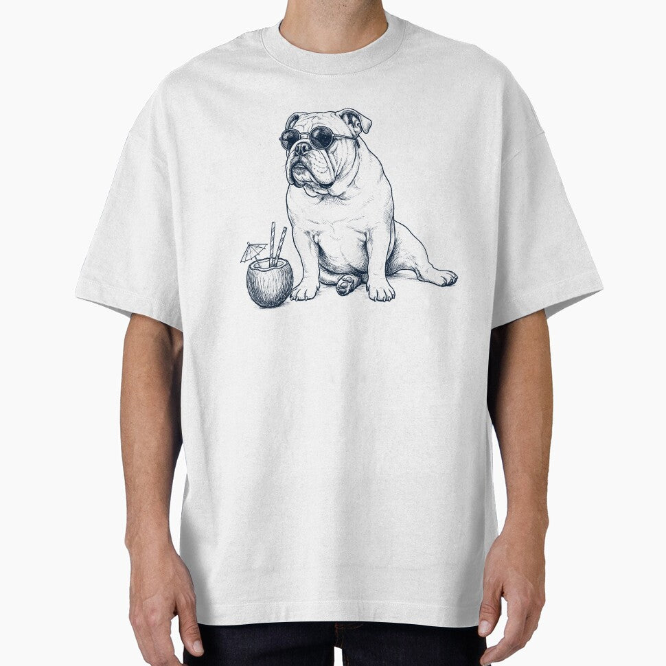 English Bulldog Vacation Dog Lover Gift by DoodleTortle