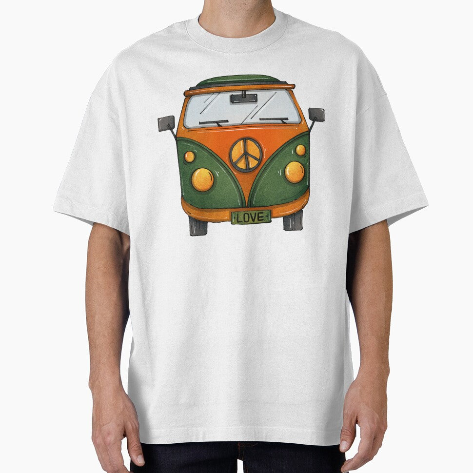 Classic Hippie Van Design by ArtPressCo