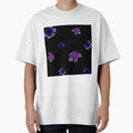 Violet viola flower black pattern a watercolor by Yana Mustafina | Boho Soulful Designs