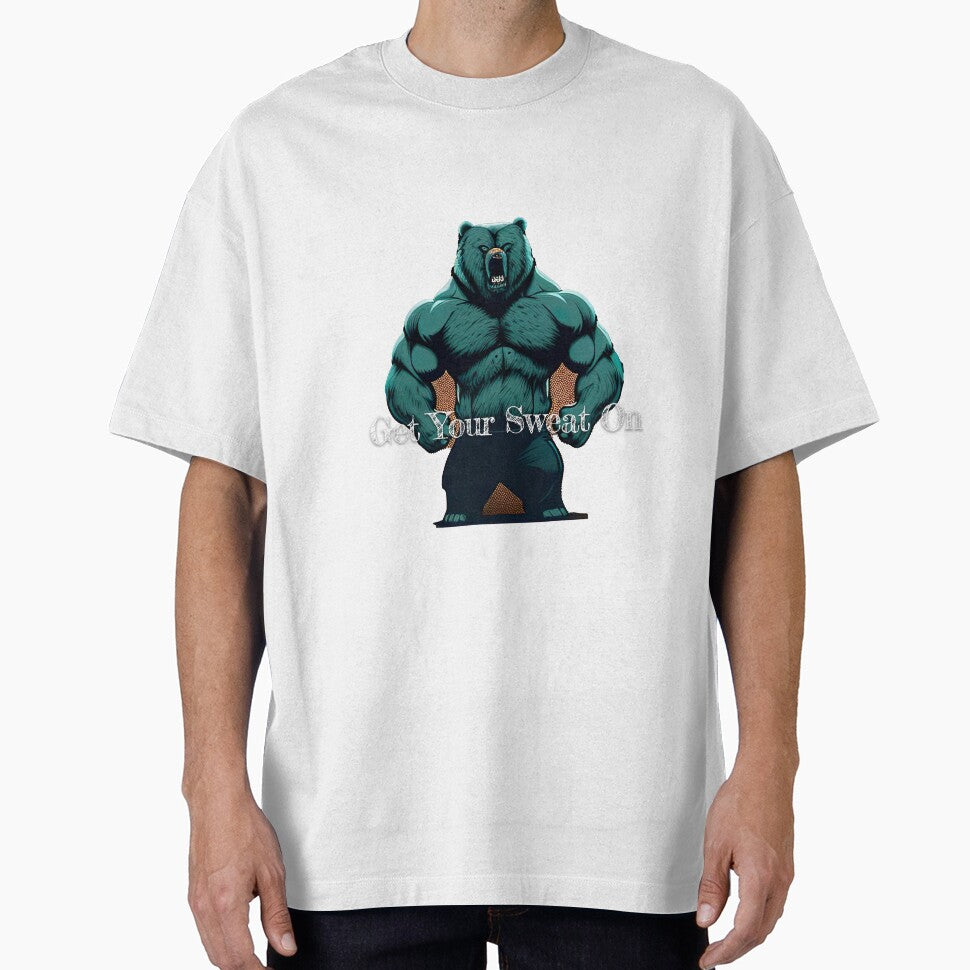 Get Your Sweat On Bodybuilding Fitness Gym Workout Exercise Merch Print  Design by tengamerx