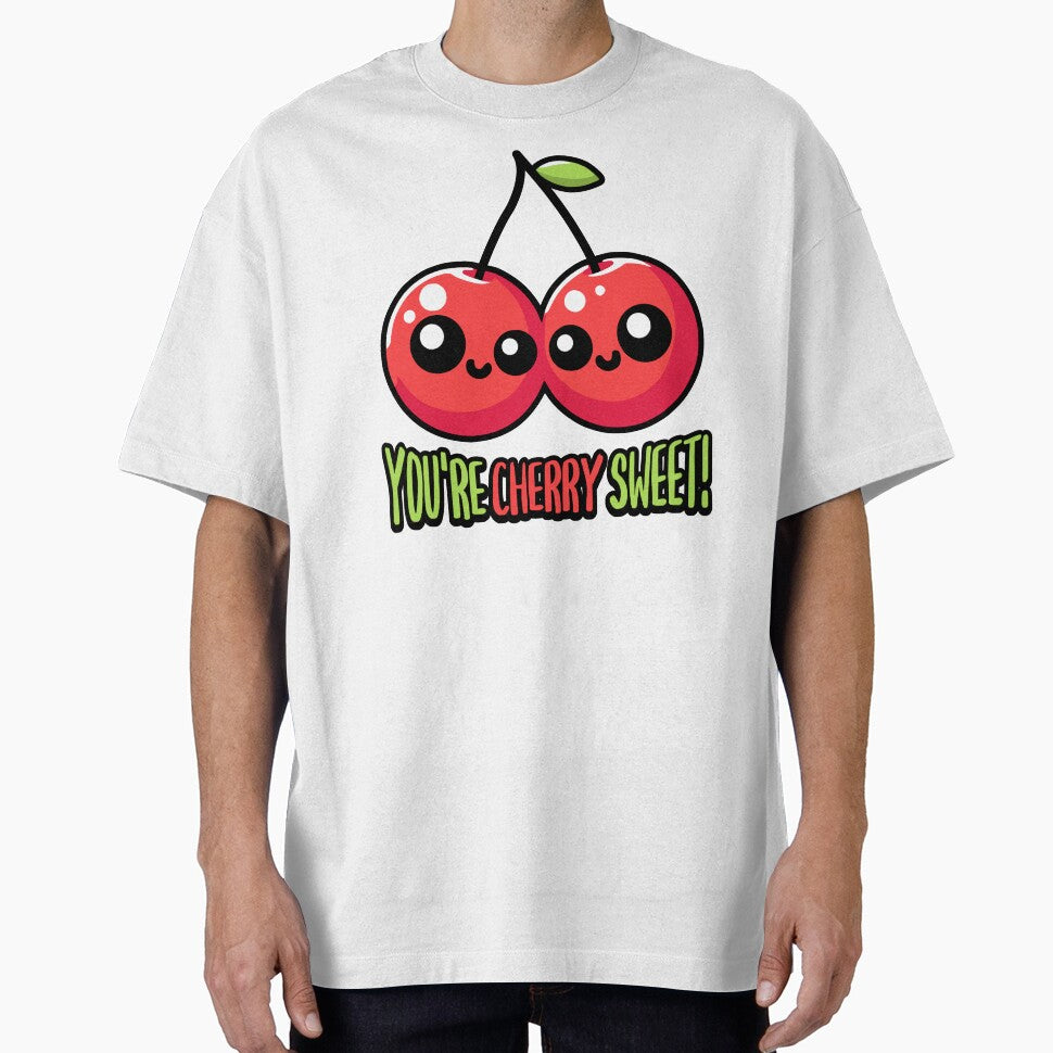 You're Cherry Sweet! Cute Cherry Pun Cartoon by PMCreative