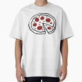 Italian Pizza Doodle – Black Line Art Illustration by EmeraldeaArt