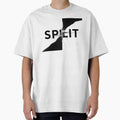 Split — Self Referential Typography Art Tee | Conceptual Designer Shirt | Unique Typographic Gift | Abstract Word Art Tee | Niche Graphic Designer Fashion by Abhi0
