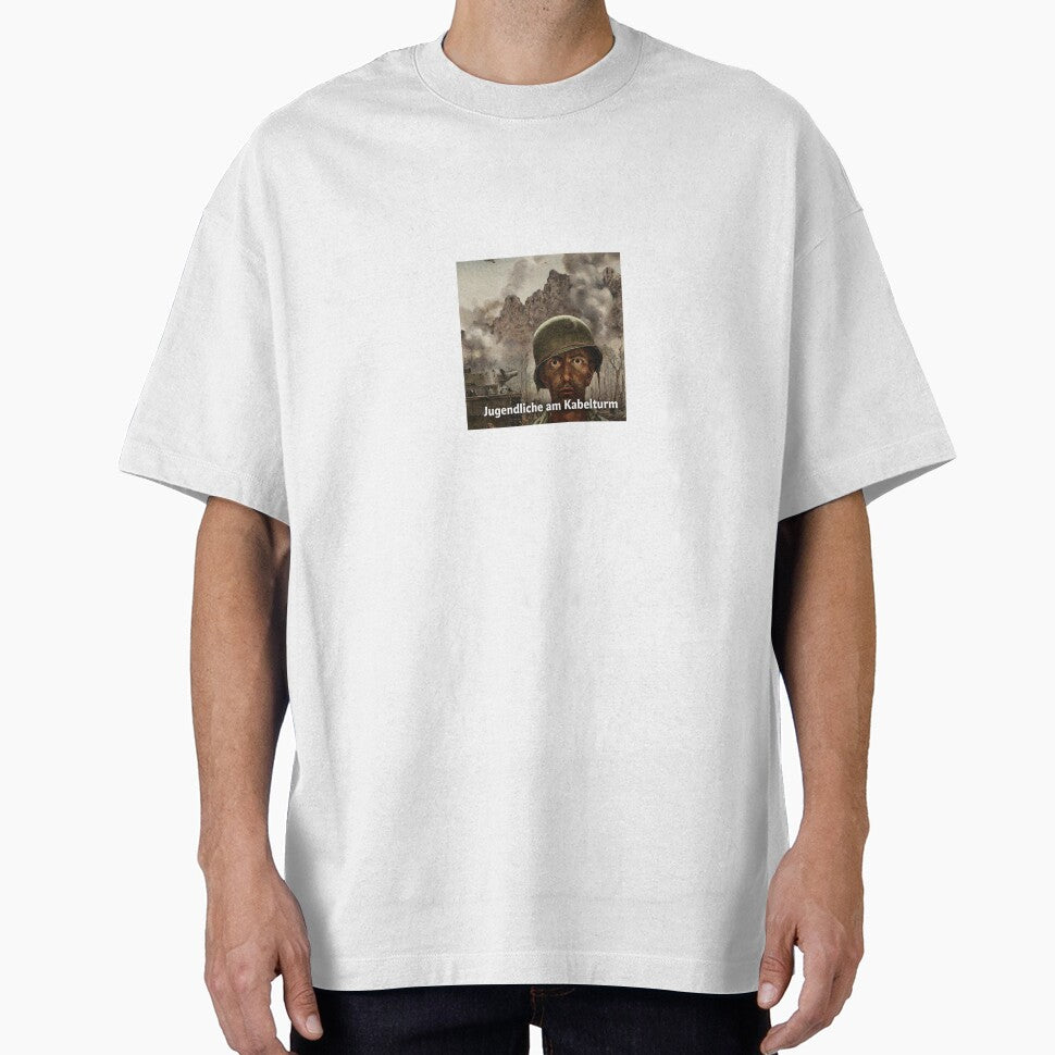 Soldier Meme Cable Tower by BloeHoerBaekAut Sticker