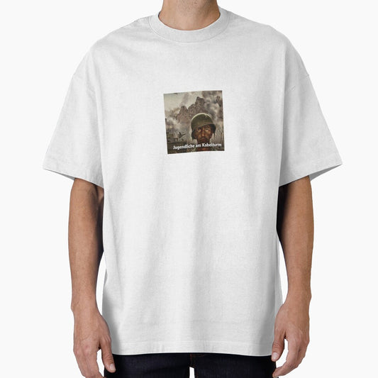 Soldier Meme Cable Tower by BloeHoerBaekAut Sticker
