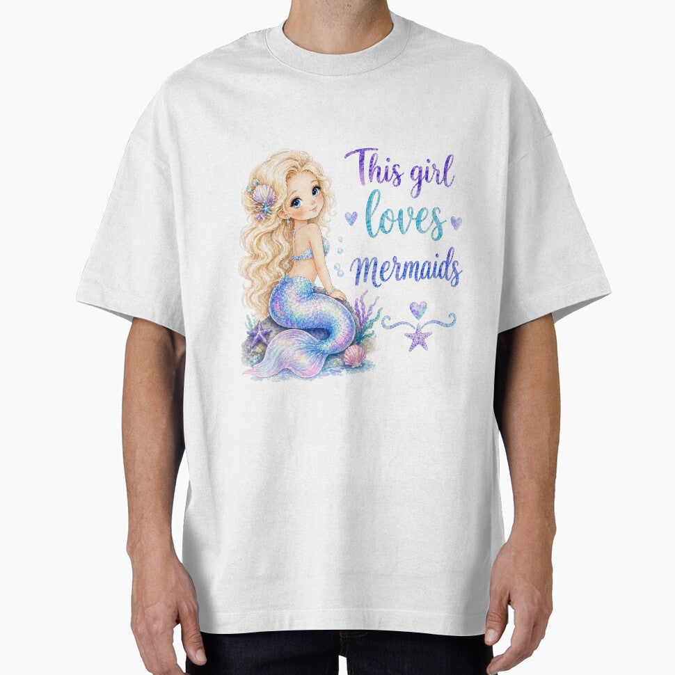 This girl loves mermaids by Bara Lune Design