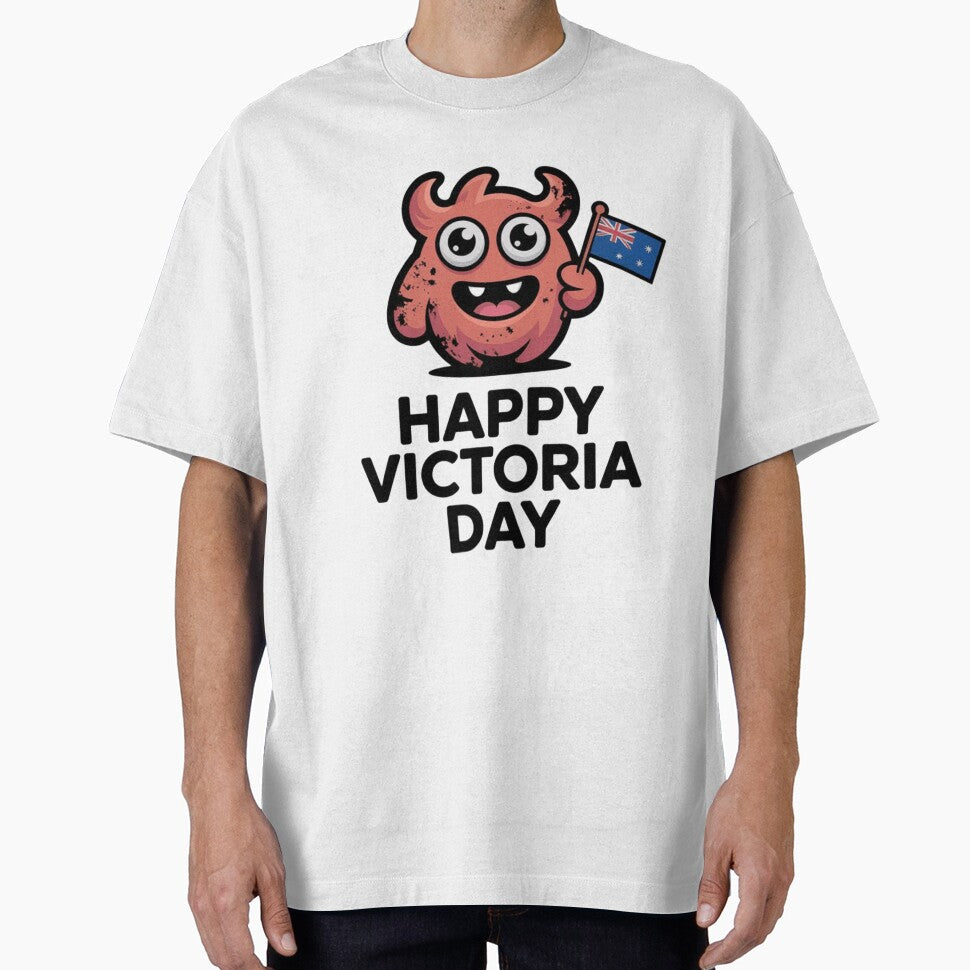 Funny Happy Victoria Day Monster Cute Patriotic Cartoon by InspiredCreatives